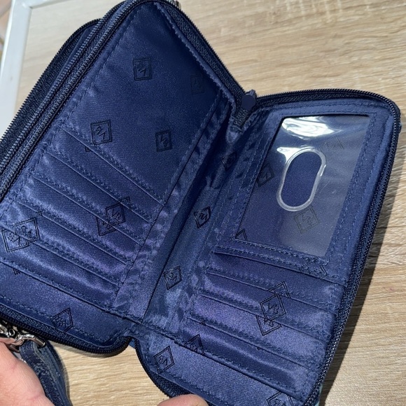 Vera Bradley purse Cuban ties NEW Blue Patterned all in one Crossbody Bag NWT - Picture 4 of 6